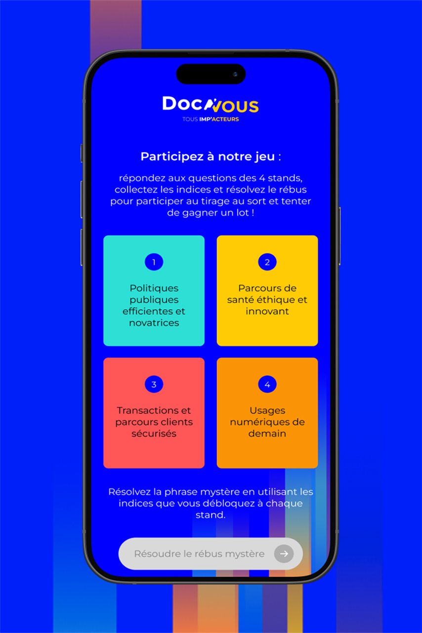 Jeu interactif Doca'vous sur mobile