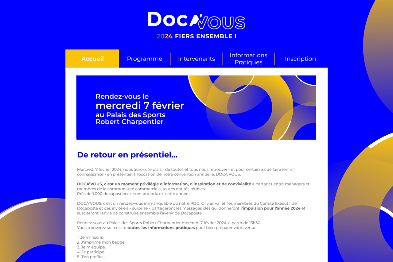 Plénière de la convention Doca'vous de Docaposte